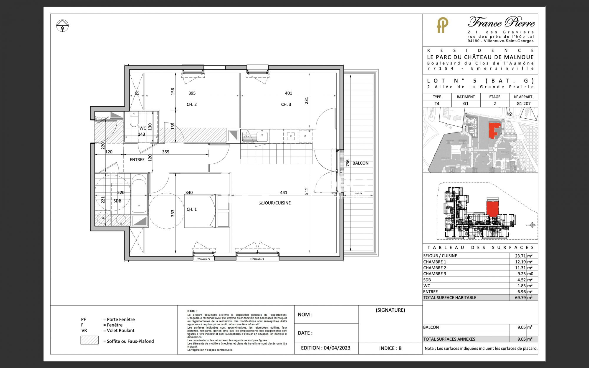 Appartement vendu à Émerainville