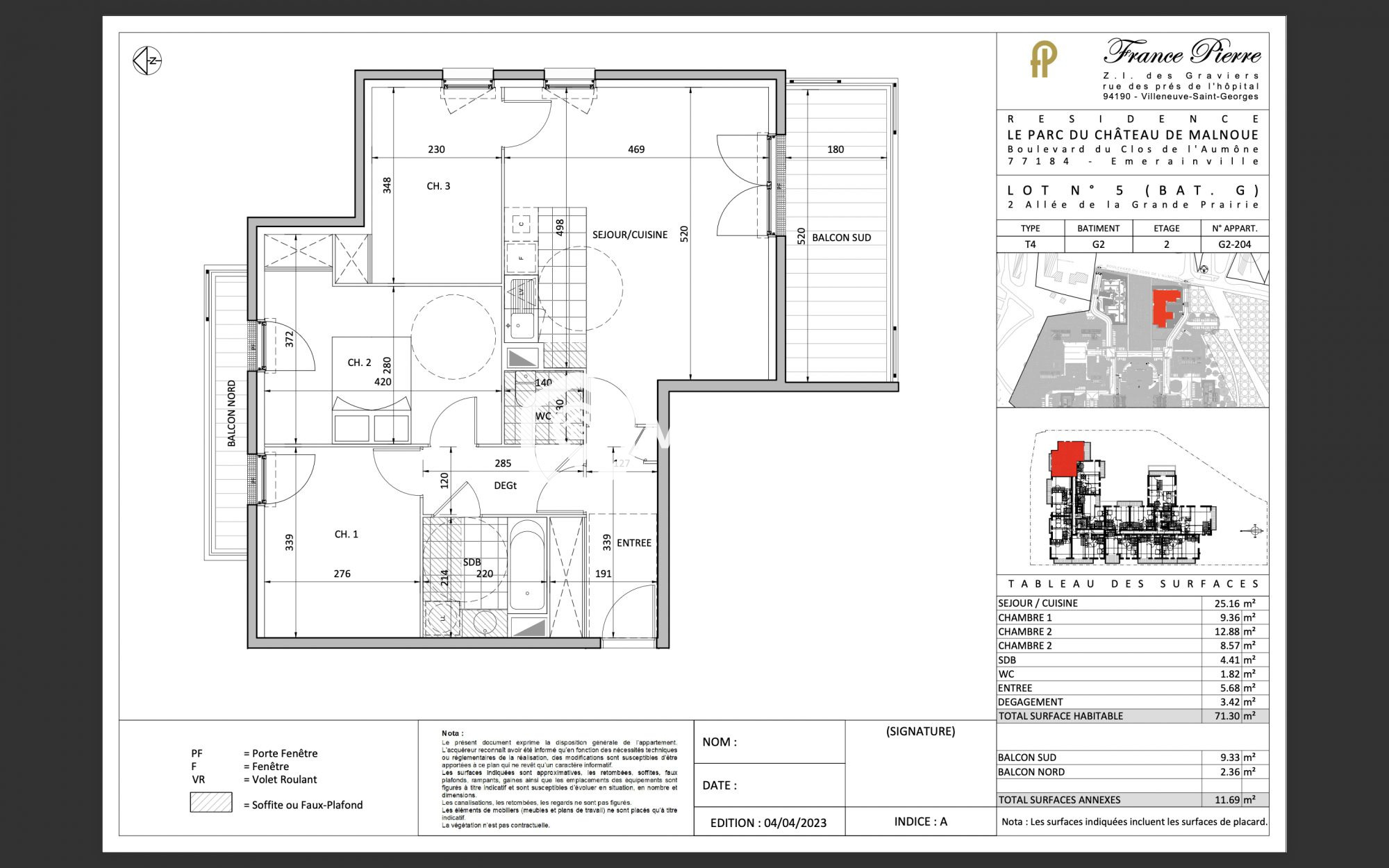 Appartement vendu à Émerainville
