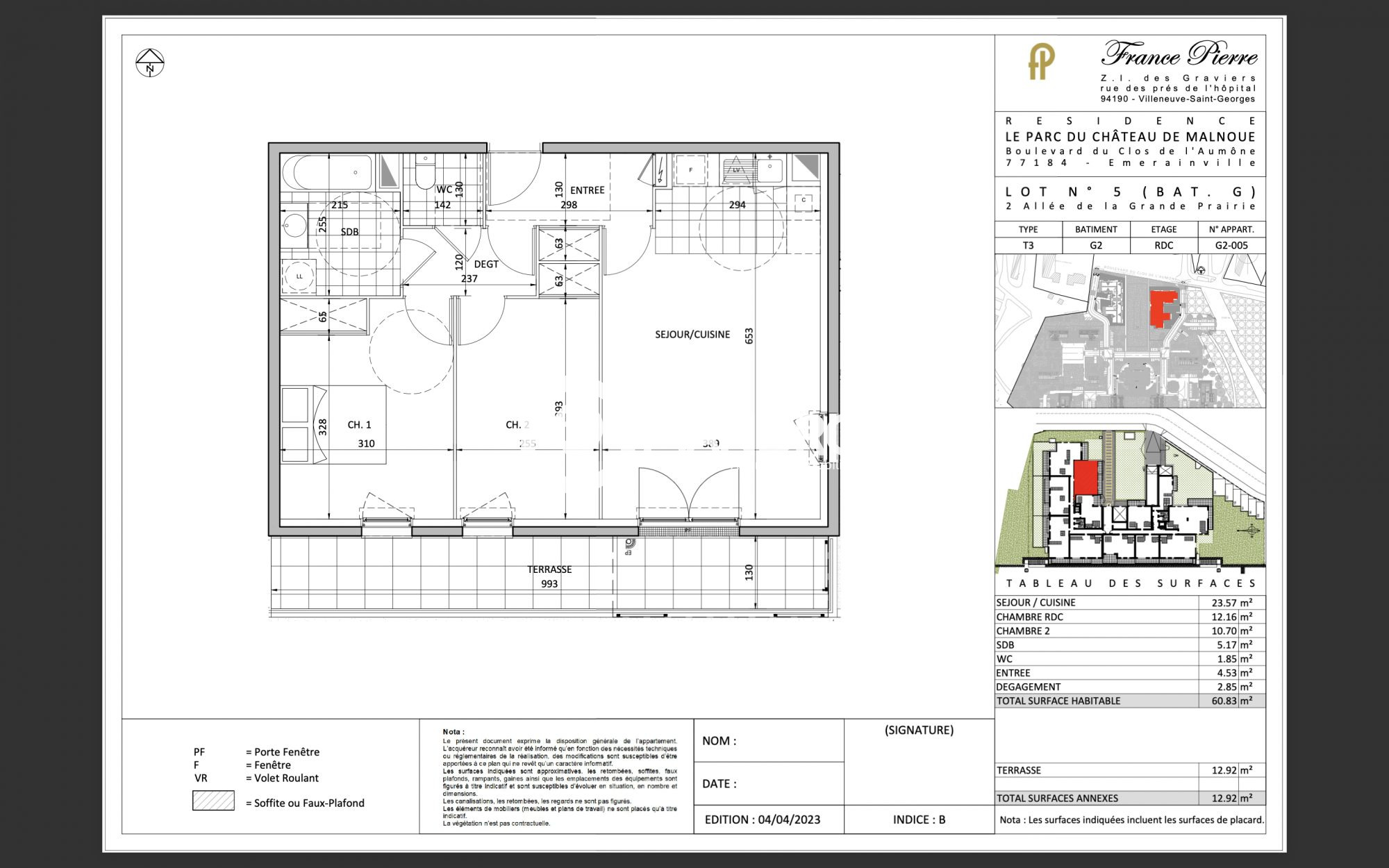 Appartement vendu à Émerainville