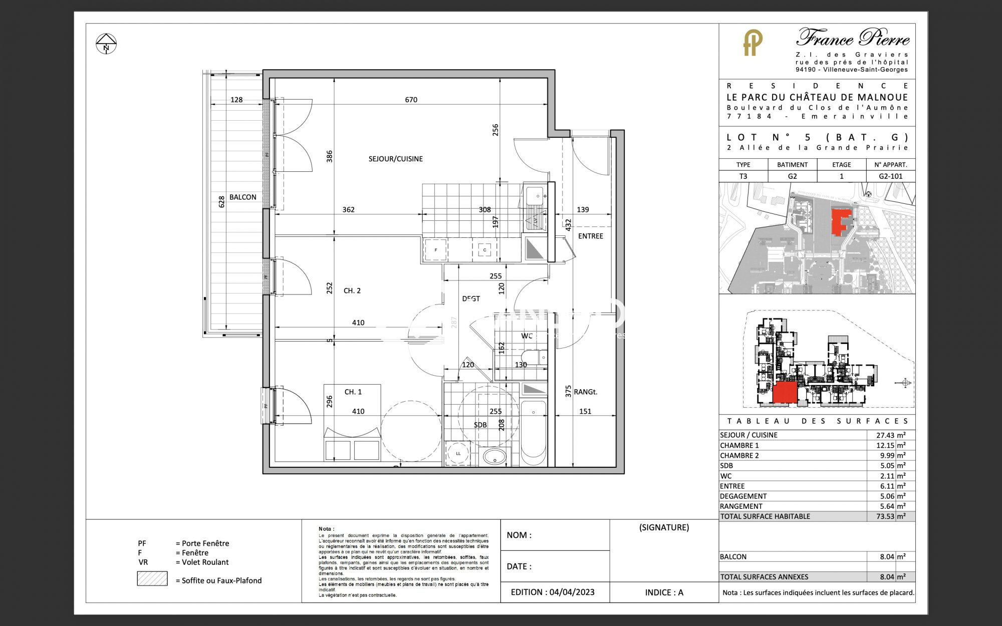 Appartement vendu à Émerainville