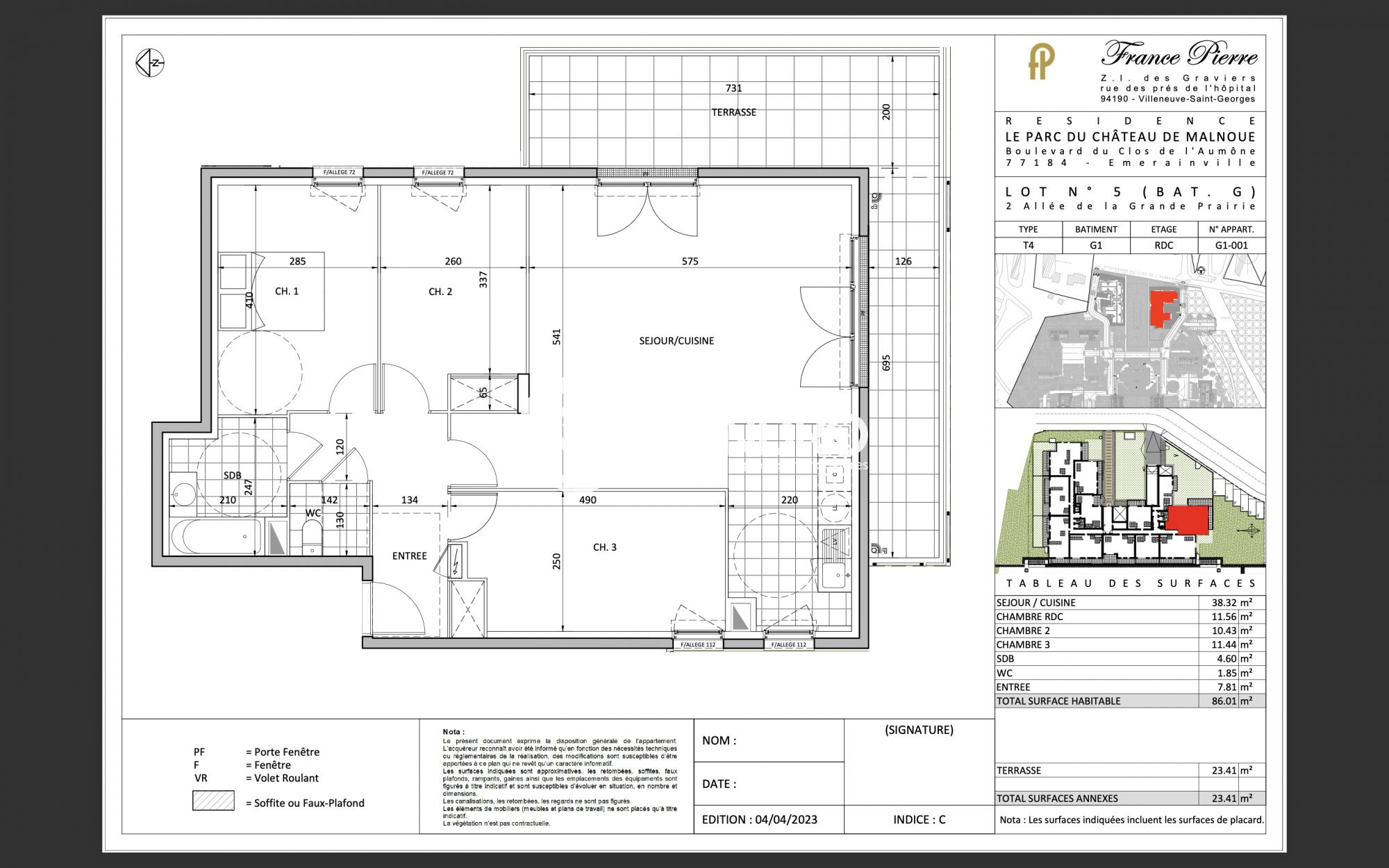 Appartement vendu à Émerainville