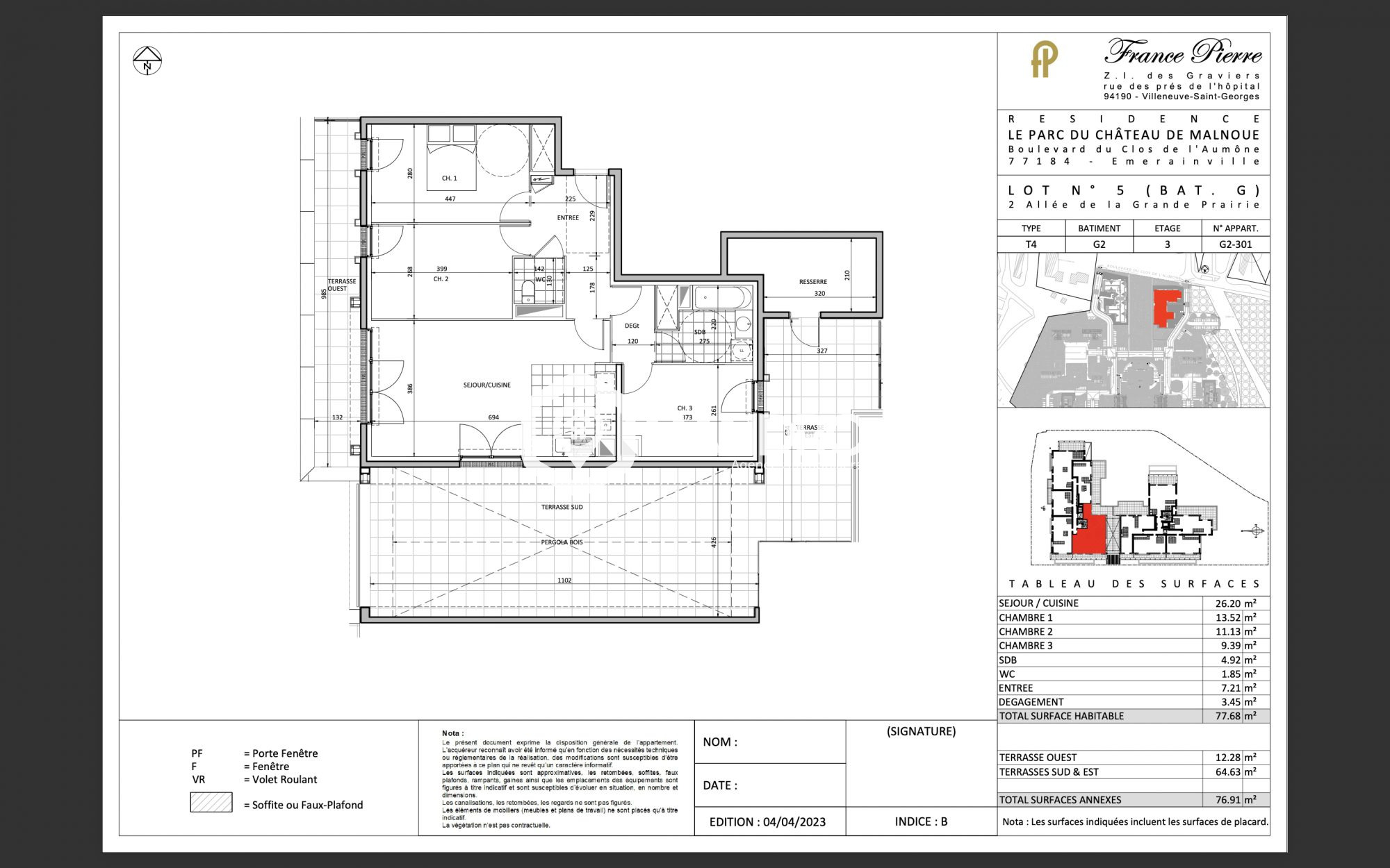 Appartement vendu à Émerainville