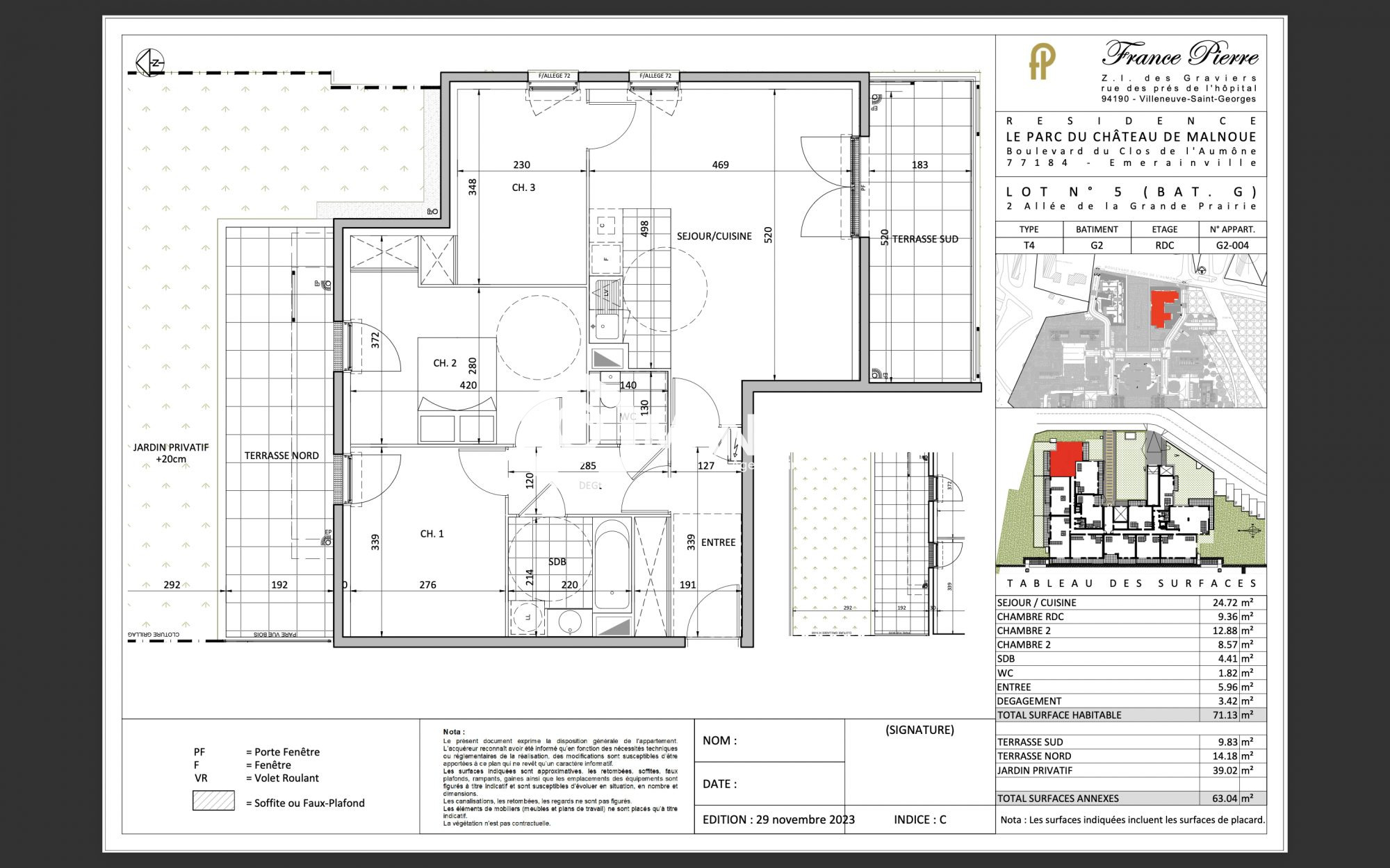 Appartement vendu à Émerainville
